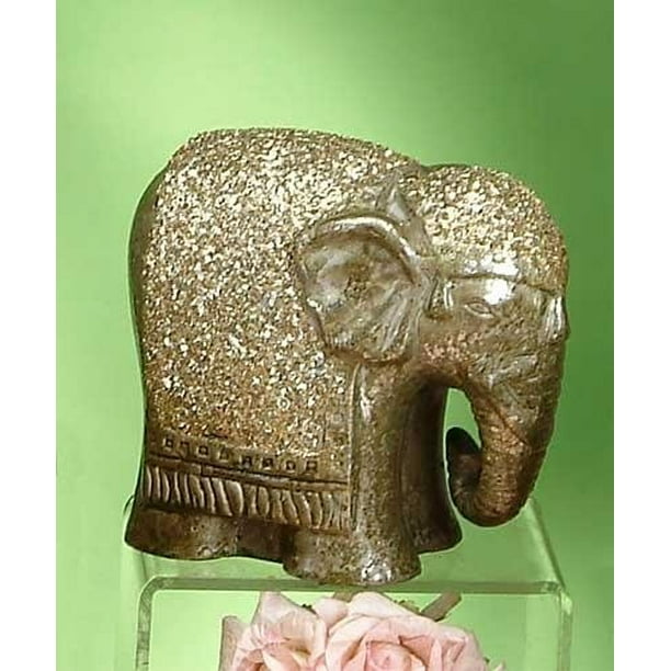 Glitzy sitting sat Elephant ornament figurine glittery decoration Gift boxed Glitzy sitting sat Elephant ornament figurine glittery decoration Gift boxed
